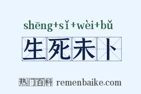生死未卜是什么意思的图片